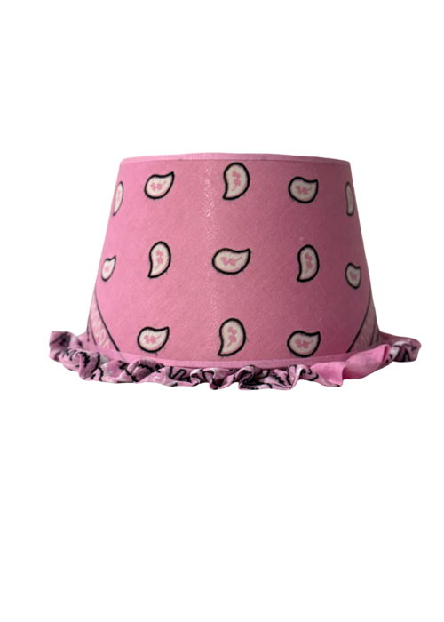 Lampenkap - bandana light pink
