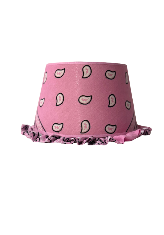 Lampenkap - bandana light pink