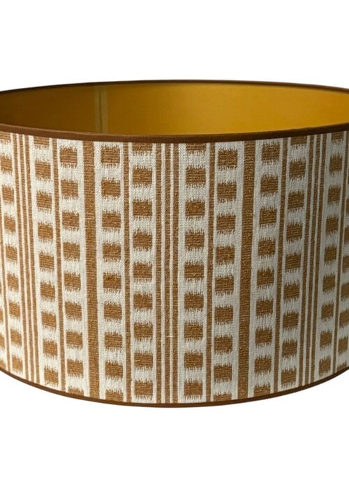 Lampenkap - Cognac/beige