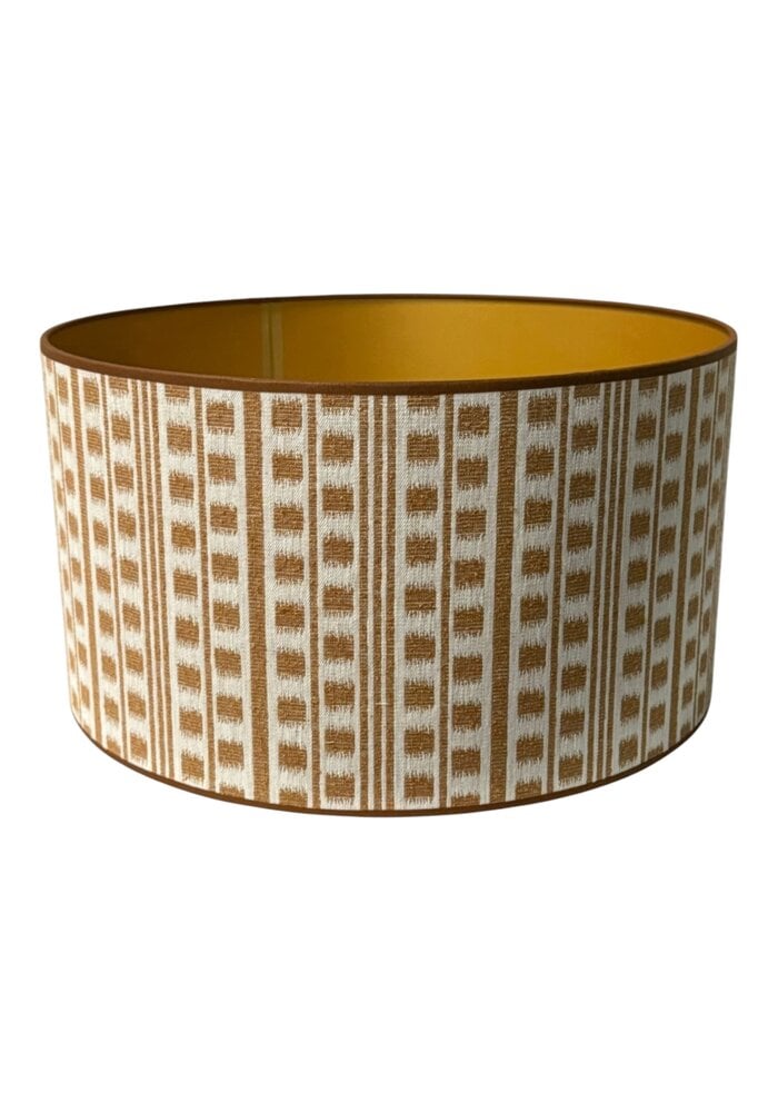 Lampenkap - Cognac/beige