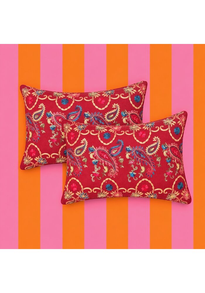 Paisley print kussen