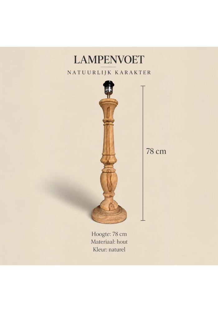 Lampenvoet - Natuurlijk karakter
