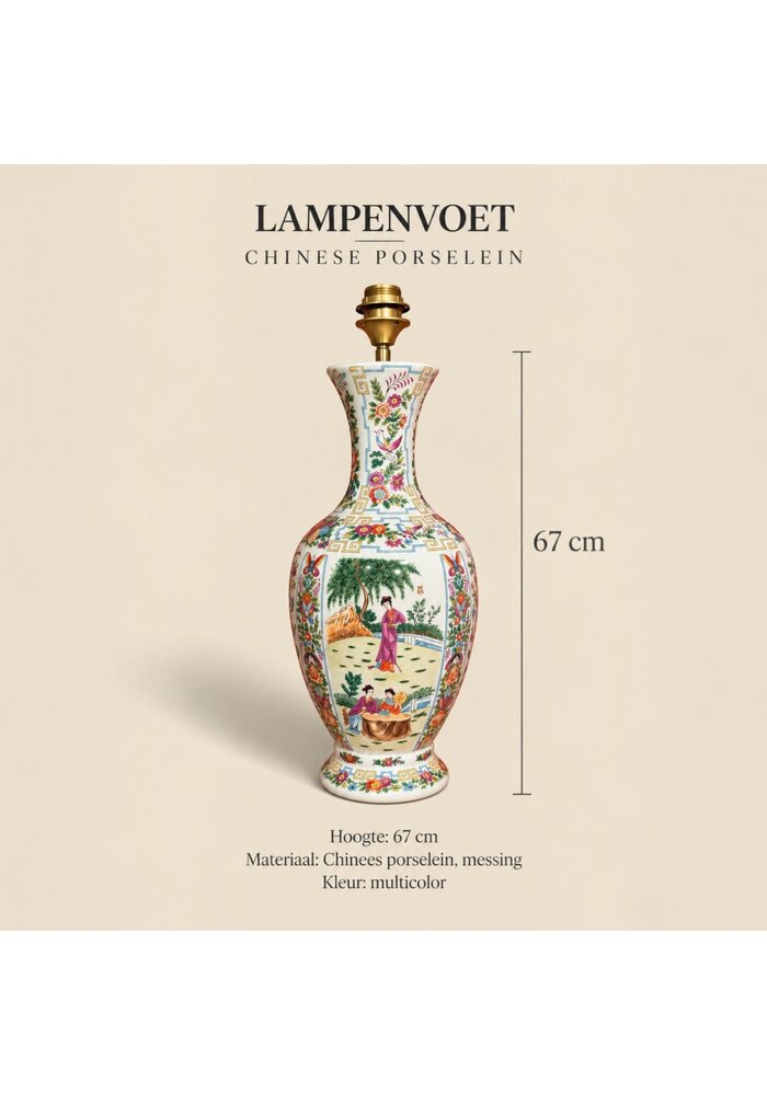 Lampenvoet - Chinees porselein
