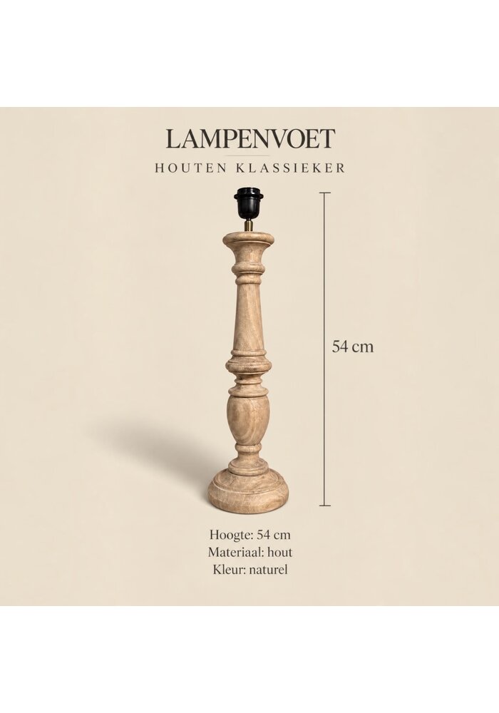 Lampenvoet - Houten klassieker