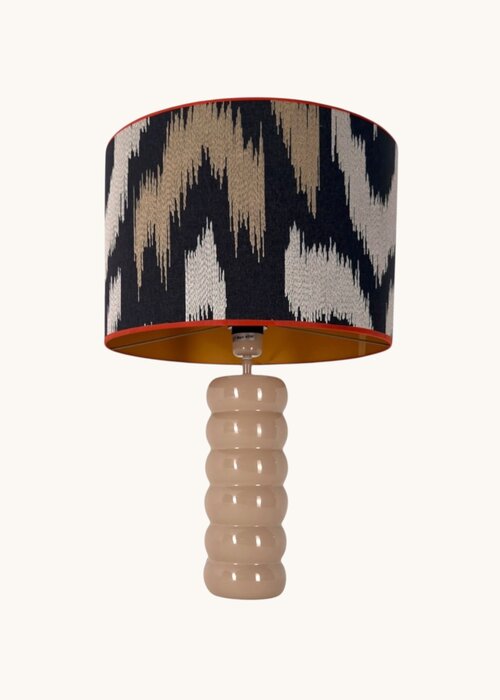 Lampenkap - Ikat design antraciet