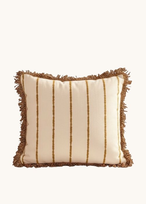 Goud/crème kussen