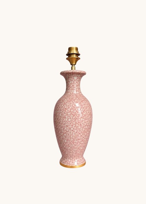 Lampenvoet - Roze craquelé