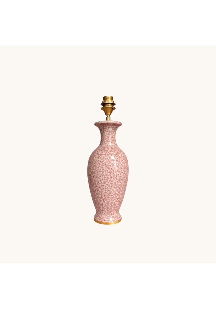 Lampenvoet - Roze craquelé
