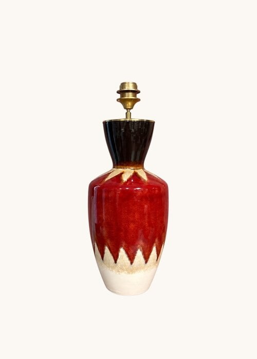 Lampenvoet - Rood glazuur