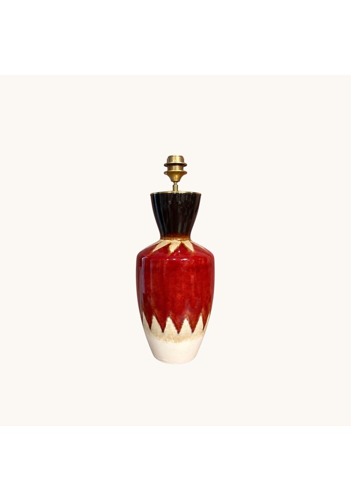 Lampenvoet - Rood glazuur