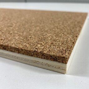 Opslagstavle af kork - specialfremstillet - 9 mm Eco Plywood og 6 mm kork - UDEN RAMME