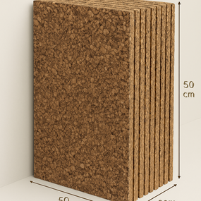 Opslagstavle Korkplader Faro – 100x50x2 cm - Værdipakke med 10 stk.