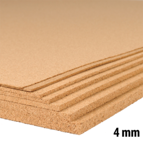 Industriel korkplade - 60 x 90 cm - 4mm tyk