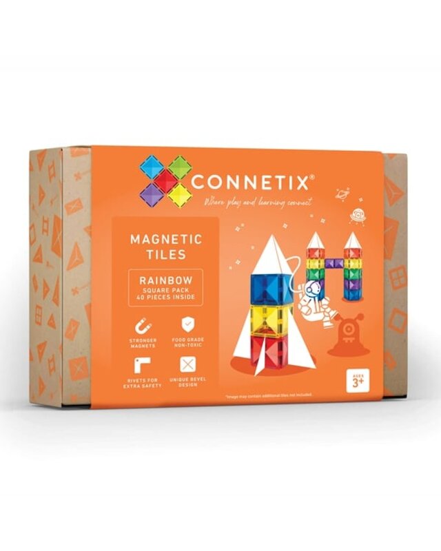 CONNETIX CONNETIX Vierkant Pakket - 40 delig CONNETIX CONNETIX Vierkant Pakket - 40 delig
