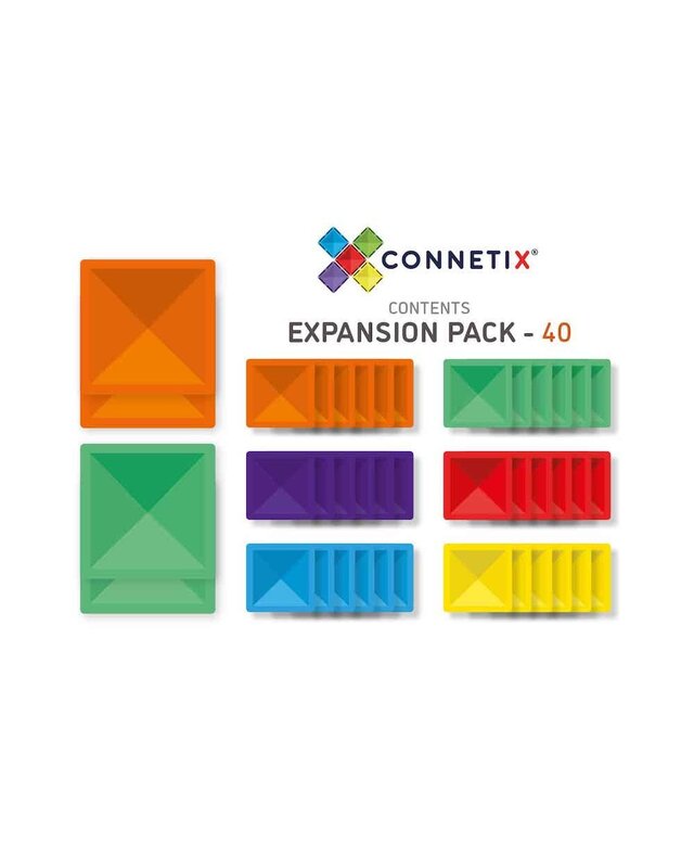 CONNETIX CONNETIX Vierkant Pakket - 40 delig CONNETIX CONNETIX Vierkant Pakket - 40 delig
