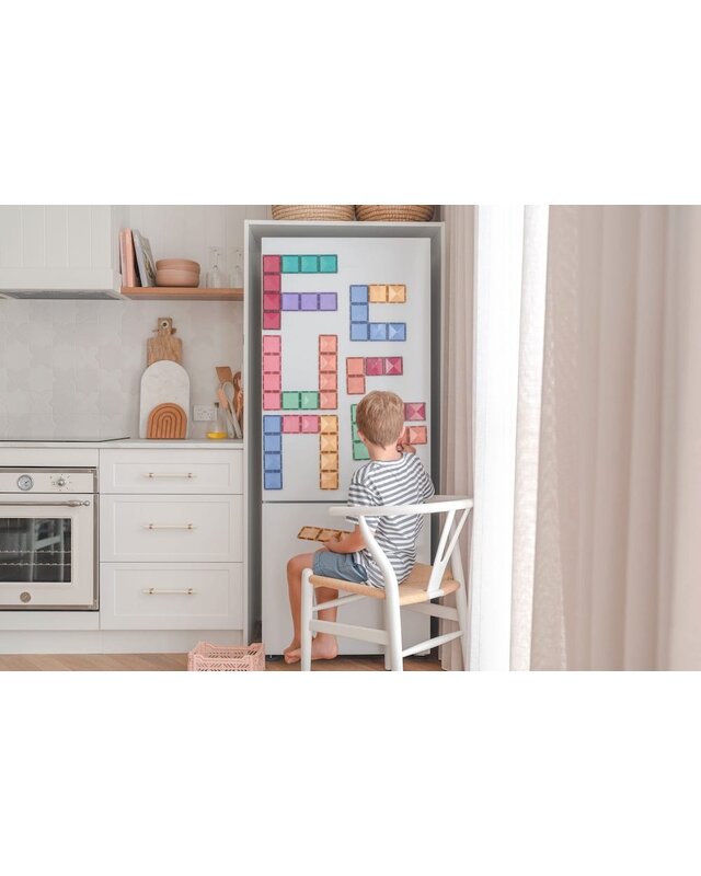 CONNETIX CONNETIX Pastel Vierkant / Rechthoek Pakket - 24 delig CONNETIX CONNETIX Pastel Vierkant / Rechthoek Pakket - 24 delig