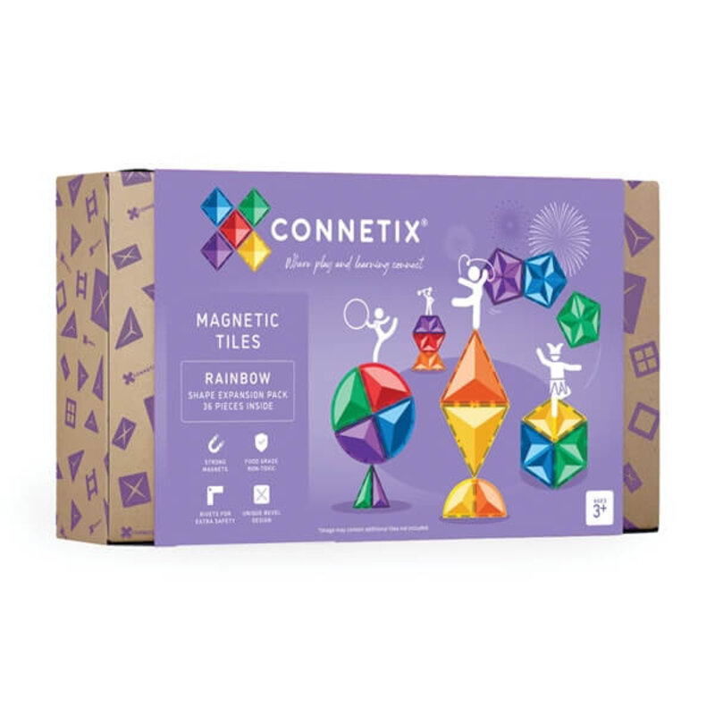 Connetix Connetix Regenboog Vormen Uitbreiding Pakket - 36 delig