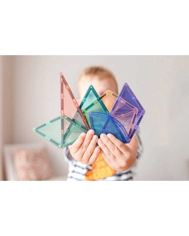 CONNETIX  CONNETIX Pastel Vormen Uitbreiding Pakket - 48 delig CONNETIX  CONNETIX Pastel Vormen Uitbreiding Pakket - 48 delig