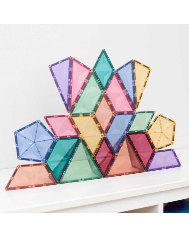 CONNETIX  CONNETIX Pastel Vormen Uitbreiding Pakket - 48 delig CONNETIX  CONNETIX Pastel Vormen Uitbreiding Pakket - 48 delig