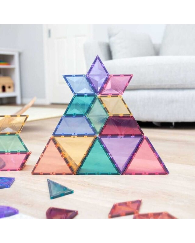 CONNETIX  CONNETIX Pastel Vormen Uitbreiding Pakket - 48 delig CONNETIX  CONNETIX Pastel Vormen Uitbreiding Pakket - 48 delig