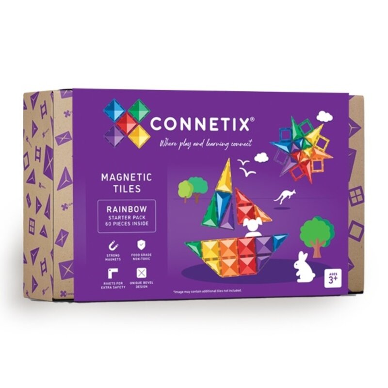 Connetix Connetix Regenboog Starter Pakket - 60 delig
