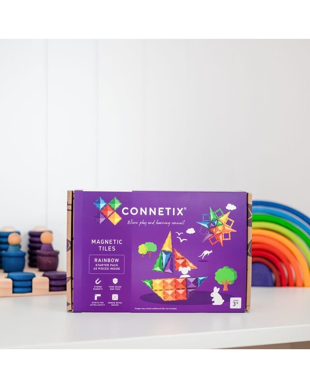 CONNETIX CONNETIX Regenboog Starter Pakket 60 delig CONNETIX CONNETIX Regenboog Starter Pakket 60 delig