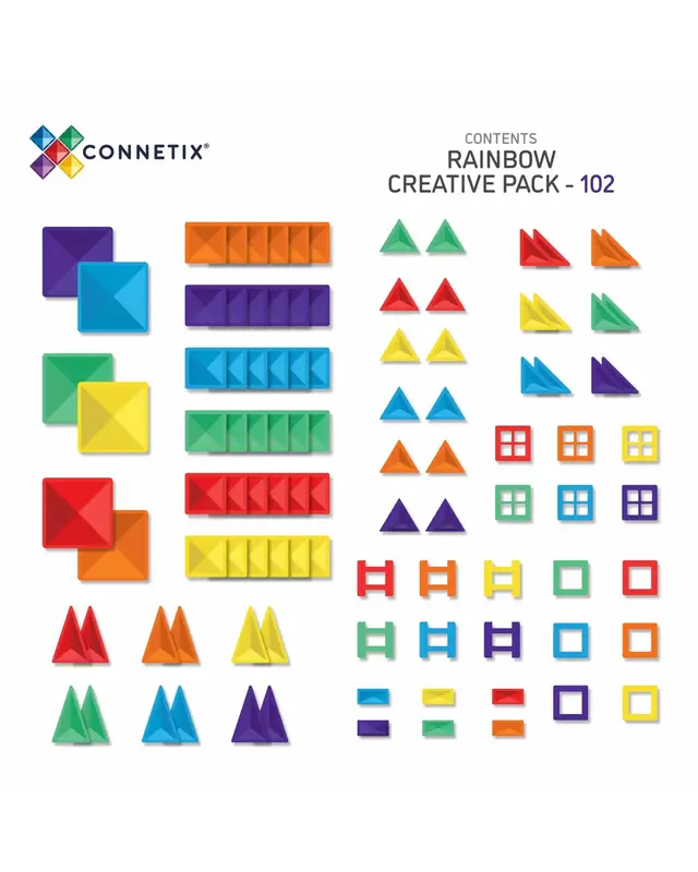 CONNETIX  CONNETIX Creative Pakket - 102 delig + GRATIS auto pakket