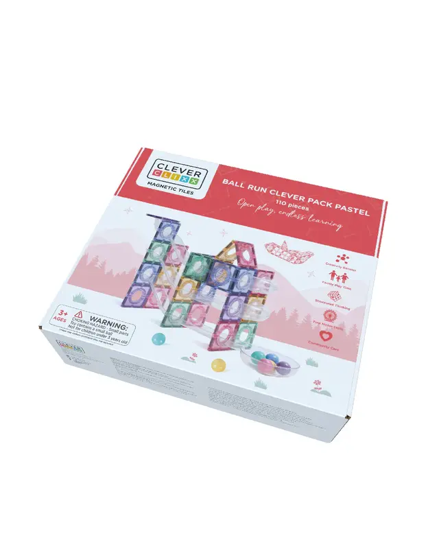 Cleverclixx Cleverclixx Ball Run Clever Pack Pastel - 110 Stuks Cleverclixx Cleverclixx Ball Run Clever Pack Pastel - 110 Stuks