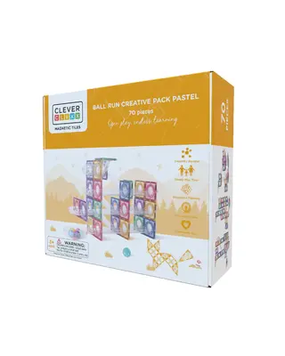 Cleverclixx Ball Run Creative Pack Pastel - 70 stuks