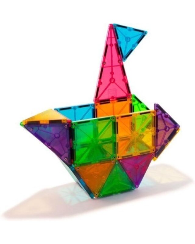 Magna Tiles Magna Tiles Clear Colors bouwset - 32 stuks Magna Tiles Magna Tiles Clear Colors bouwset - 32 stuks