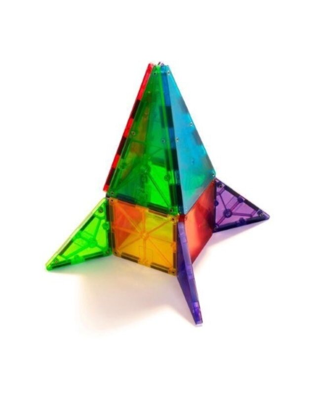 Magna Tiles Magna Tiles Clear Colors bouwset - 32 stuks Magna Tiles Magna Tiles Clear Colors bouwset - 32 stuks