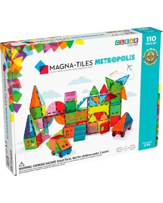 Magna Tiles Metropolis Clear Colors - 110 stuks