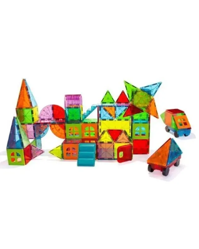 Magna Tiles Magna Tiles Metropolis Clear Colors - 110 stuks Magna Tiles Magna Tiles Metropolis Clear Colors - 110 stuks