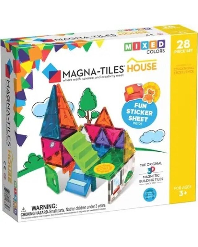 Magna Tiles Magna Tiles House Clear Colors - 28 stuks