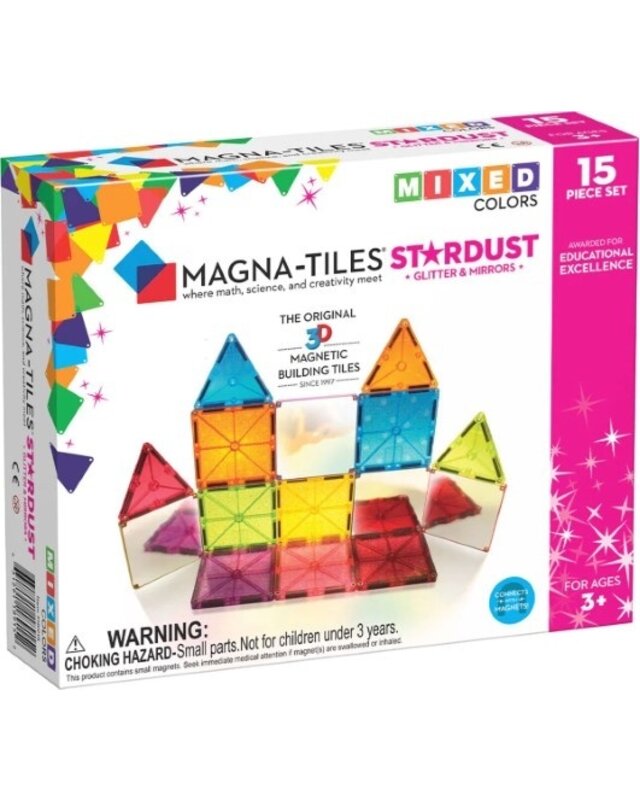 Magna Tiles Magna Tiles Sterrenstof Mixed colors - 15 stuks Magna Tiles Magna Tiles Sterrenstof Mixed colors - 15 stuks