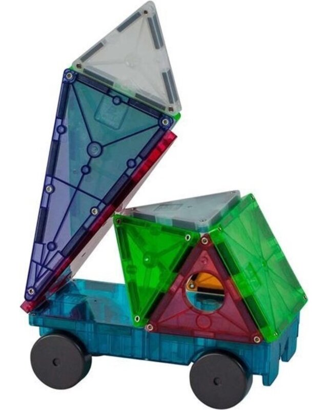 Magna Tiles Magna Tiles Grand Prix Frost Colors - 50 stuks Magna Tiles Magna Tiles Grand Prix Frost Colors - 50 stuks