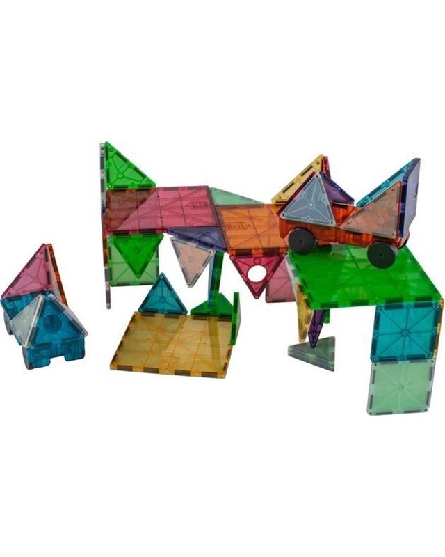 Magna Tiles Magna Tiles Grand Prix Frost Colors - 50 stuks Magna Tiles Magna Tiles Grand Prix Frost Colors - 50 stuks