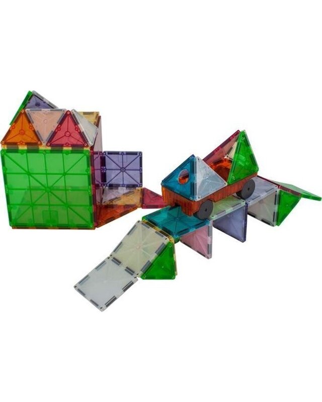 Magna Tiles Magna Tiles Grand Prix Frost Colors - 50 stuks Magna Tiles Magna Tiles Grand Prix Frost Colors - 50 stuks