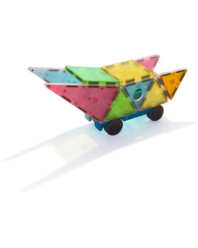 Magna Tiles Magna Tiles Grand Prix Frost Colors - 50 stuks Magna Tiles Magna Tiles Grand Prix Frost Colors - 50 stuks