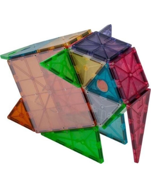 Magna Tiles Magna Tiles Grand Prix Frost Colors - 50 stuks Magna Tiles Magna Tiles Grand Prix Frost Colors - 50 stuks