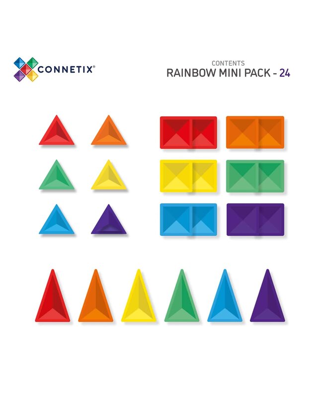 CONNETIX  CONNETIX Rainbow mini pack 24 stuks