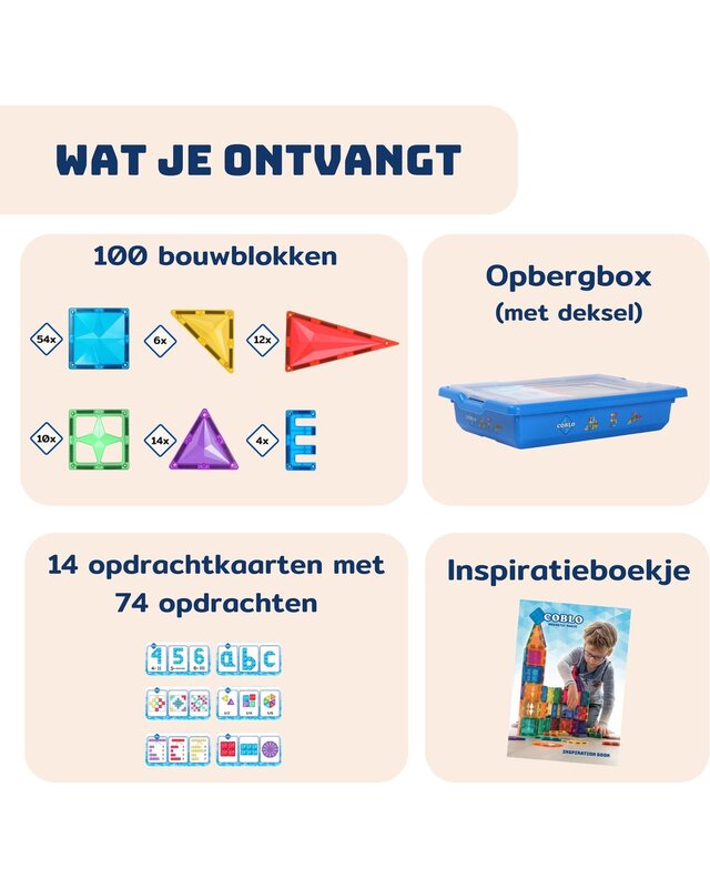 Coblo Coblo Schoolbox Classic XL - 100 delig Coblo Coblo Schoolbox Classic XL - 100 delig