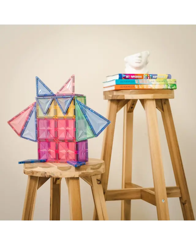 Coblo Coblo Magnetische bouwstenen Pastel - 35 delig Coblo Coblo Magnetische bouwstenen Pastel - 35 delig