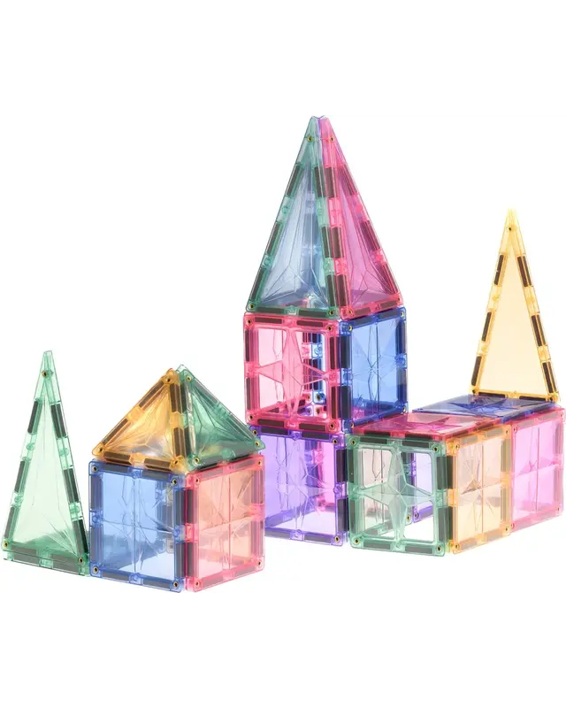 Coblo Coblo Magnetische bouwstenen Pastel - 35 delig Coblo Coblo Magnetische bouwstenen Pastel - 35 delig