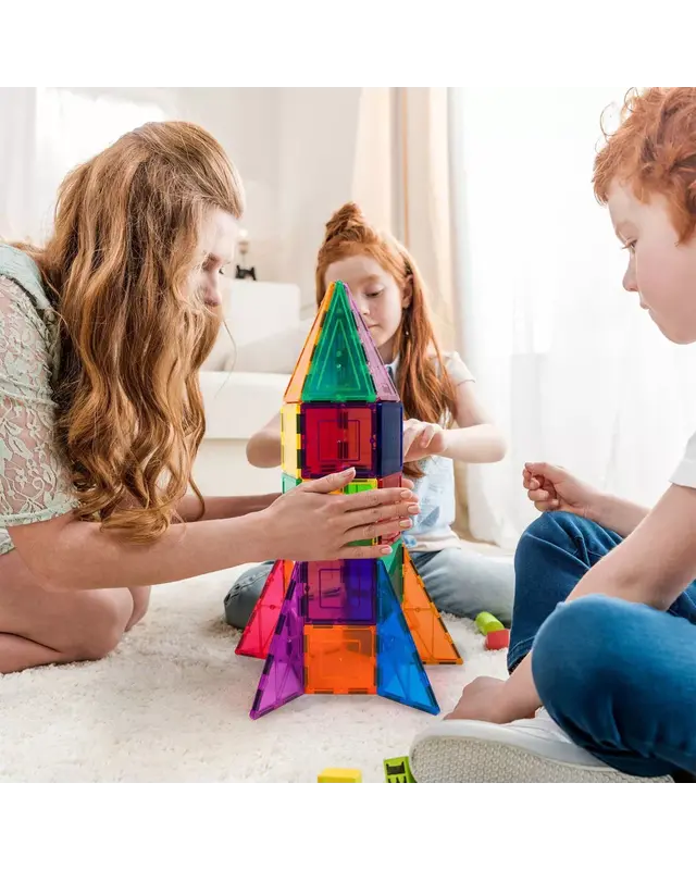 PicassoTiles PicassoTiles Rocket Booster Magnetic Tiles set 32 delig PicassoTiles PicassoTiles Rocket Booster Magnetic Tiles set 32 delig