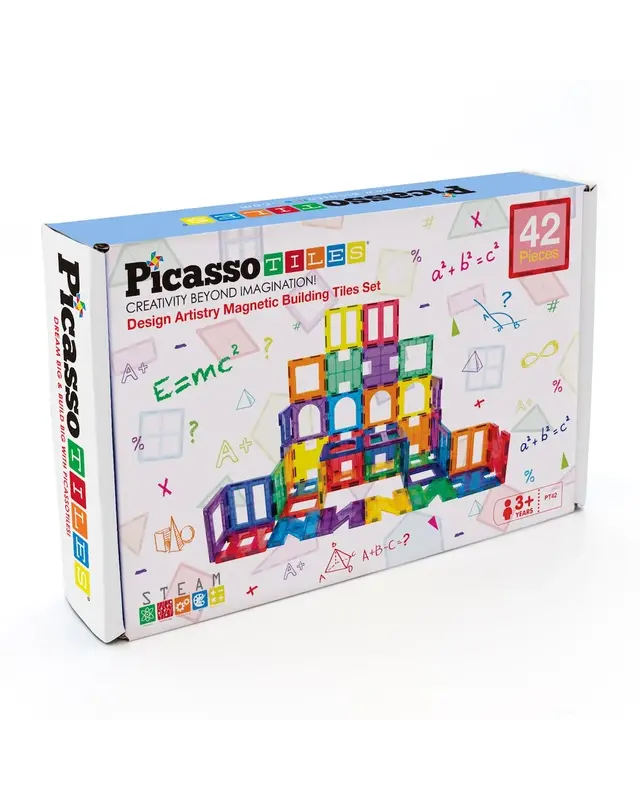 PicassoTiles PicassoTiles magneet speelgoed Artistry set 42 delig
