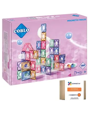 Coblo Knikkerbaan Pastel - 100 delig + Gratis 12 reserve ballen