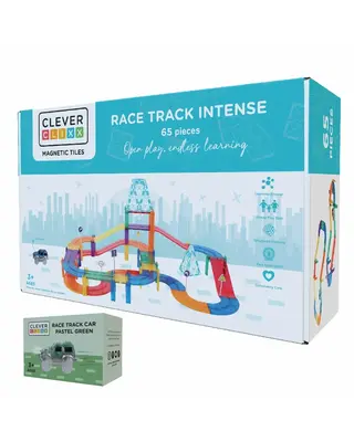 Cleverclixx Race Track Intense - 65 stuks + Gratis groene Auto