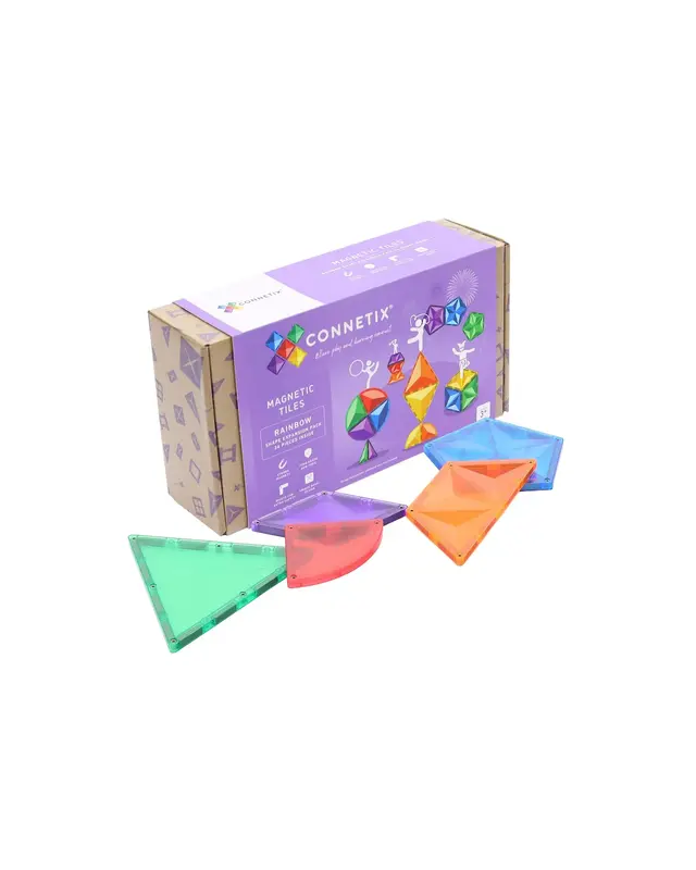CONNETIX  CONNETIX Regenboog Vormen Uitbreiding Pakket - 36 delig CONNETIX  CONNETIX Regenboog Vormen Uitbreiding Pakket - 36 delig