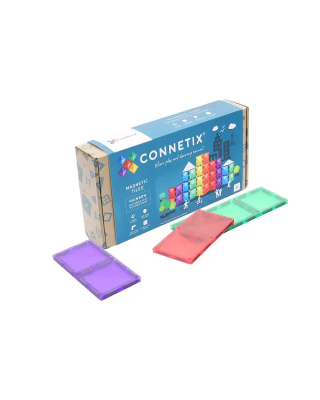 CONNETIX  CONNETIX Rainbow Rechthoek Pakket - 18 delig